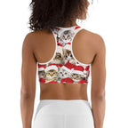 Christmas Cat Sports Bra
