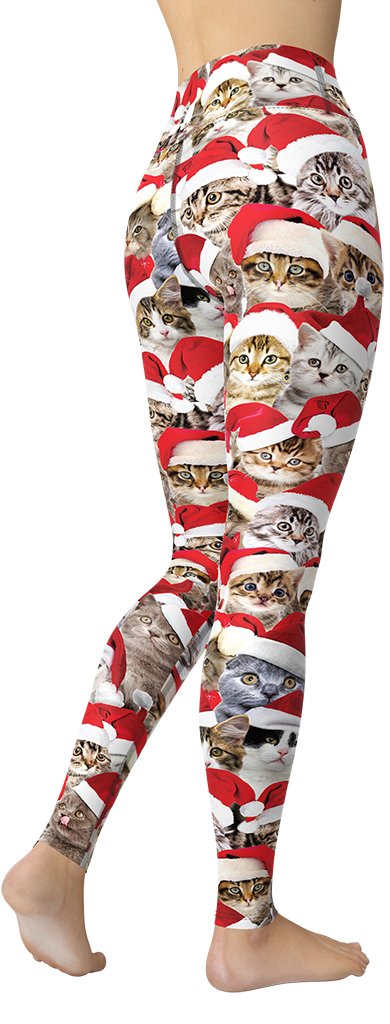 Christmas Cat Yoga Leggings