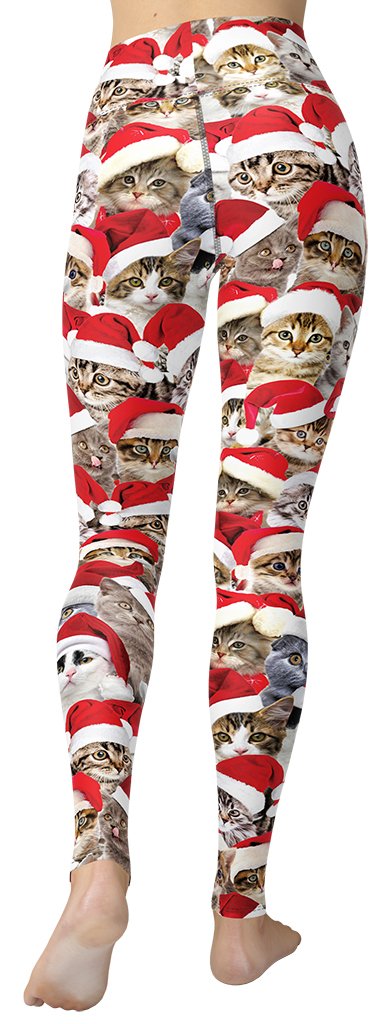 Christmas Cat Yoga Leggings