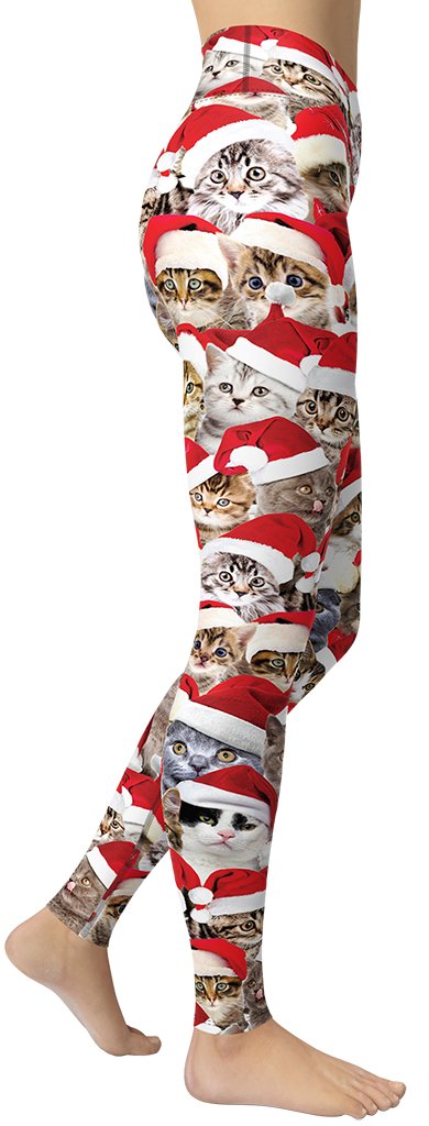 Christmas Cat Yoga Leggings