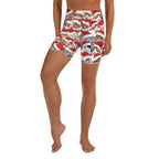 Christmas Cat Yoga Shorts