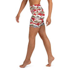 Christmas Cat Yoga Shorts