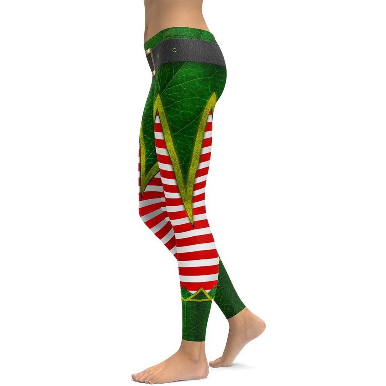 Christmas Elf Leggings - FiercePulse - Premium Workout Leggings - Yoga Pants