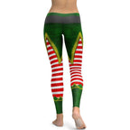 Christmas Elf Leggings - FiercePulse - Premium Workout Leggings - Yoga Pants