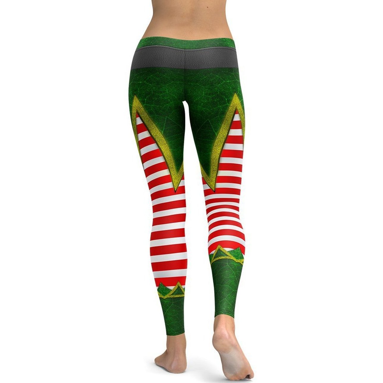 Christmas Elf Leggings - FiercePulse - Premium Workout Leggings - Yoga Pants