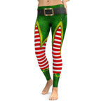 Christmas Elf Leggings - FiercePulse - Premium Workout Leggings - Yoga Pants