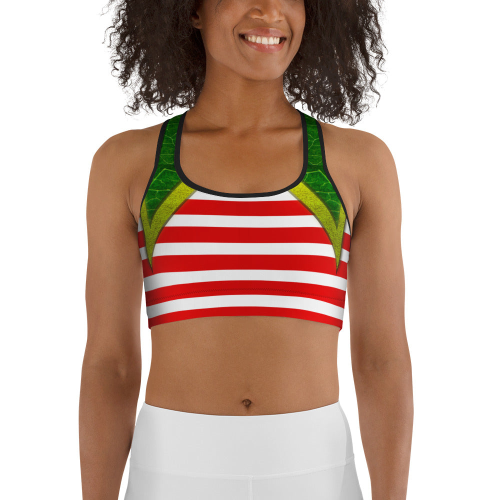 Christmas Elf Sports Bra
