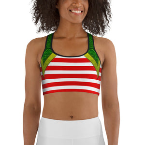 Christmas Elf Sports Bra