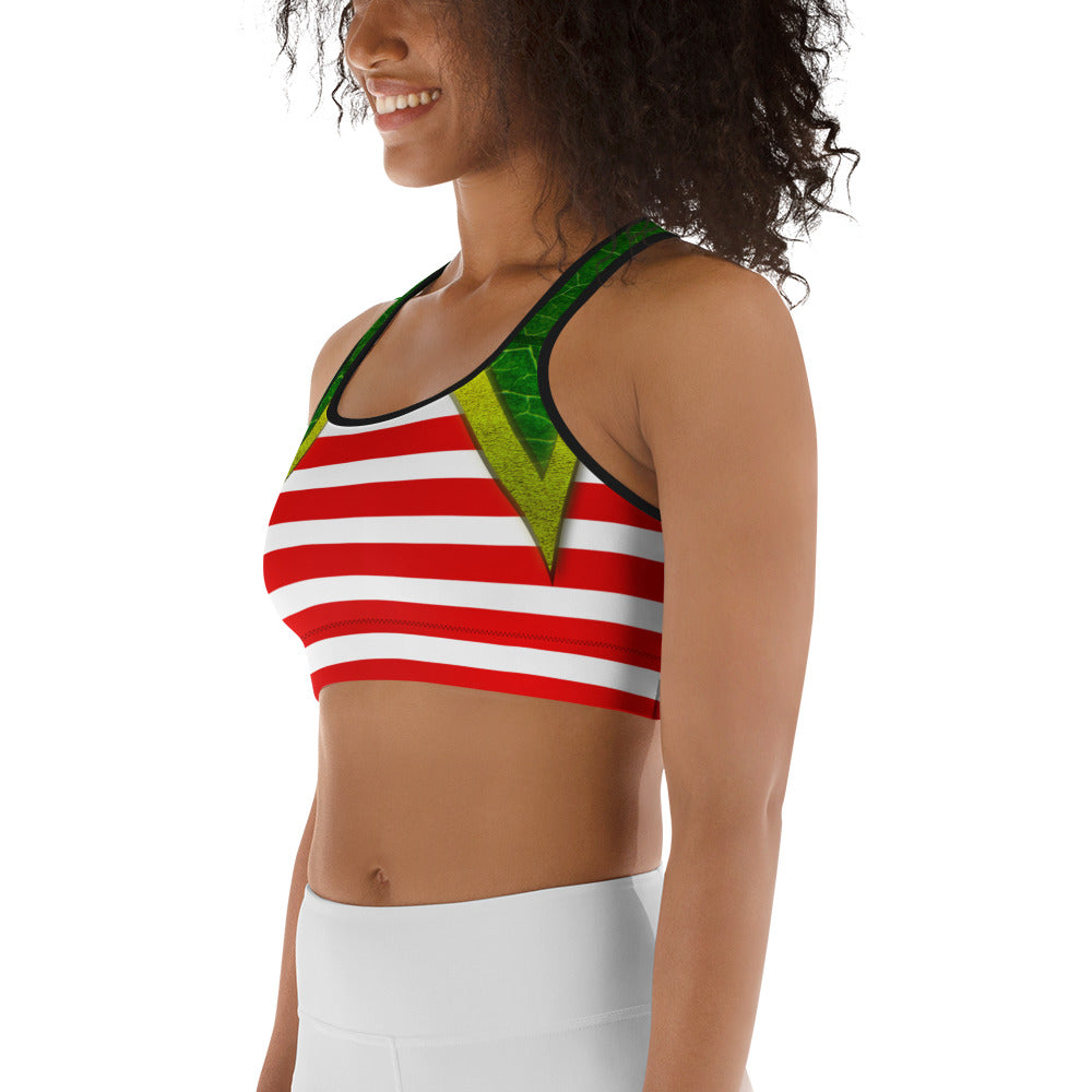 Christmas Elf Sports Bra
