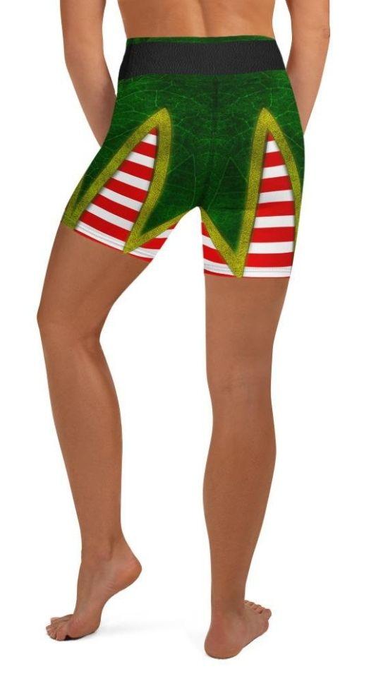 Christmas Elf Yoga Shorts