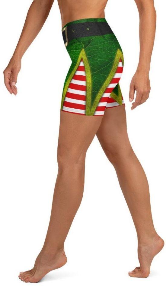 Christmas Elf Yoga Shorts
