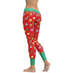 Christmas Emoji Leggings - FiercePulse - Premium Workout Leggings - Yoga Pants