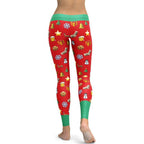 Christmas Emoji Leggings - FiercePulse - Premium Workout Leggings - Yoga Pants