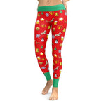 Christmas Emoji Leggings - FiercePulse - Premium Workout Leggings - Yoga Pants