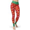 Christmas Emoji Yoga Leggings - FiercePulse - Premium Workout Leggings - Yoga Pants