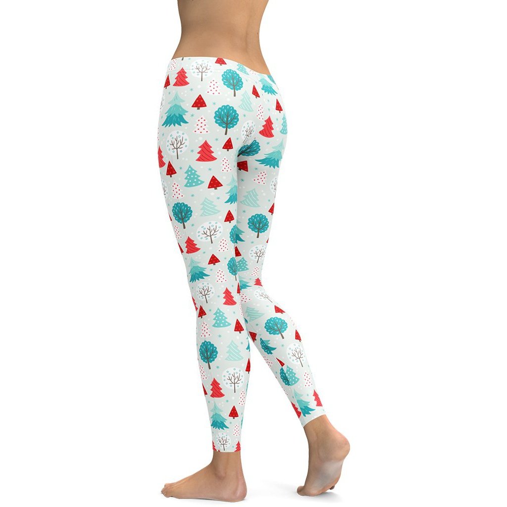 Christmas Forest Leggings - FiercePulse - Premium Workout Leggings - Yoga Pants