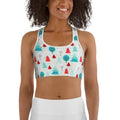 Christmas Forest Sports Bra