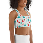 Christmas Forest Sports Bra