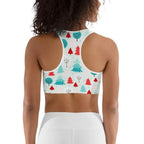 Christmas Forest Sports Bra