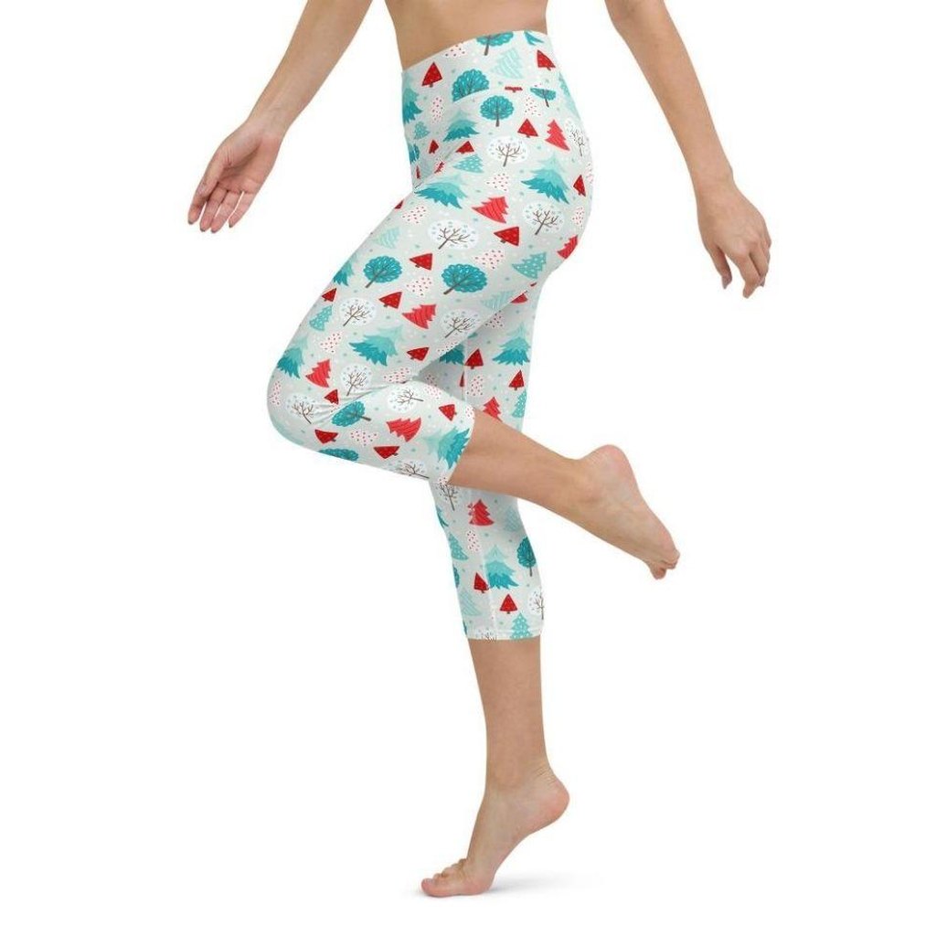 Christmas Forest Yoga Capris