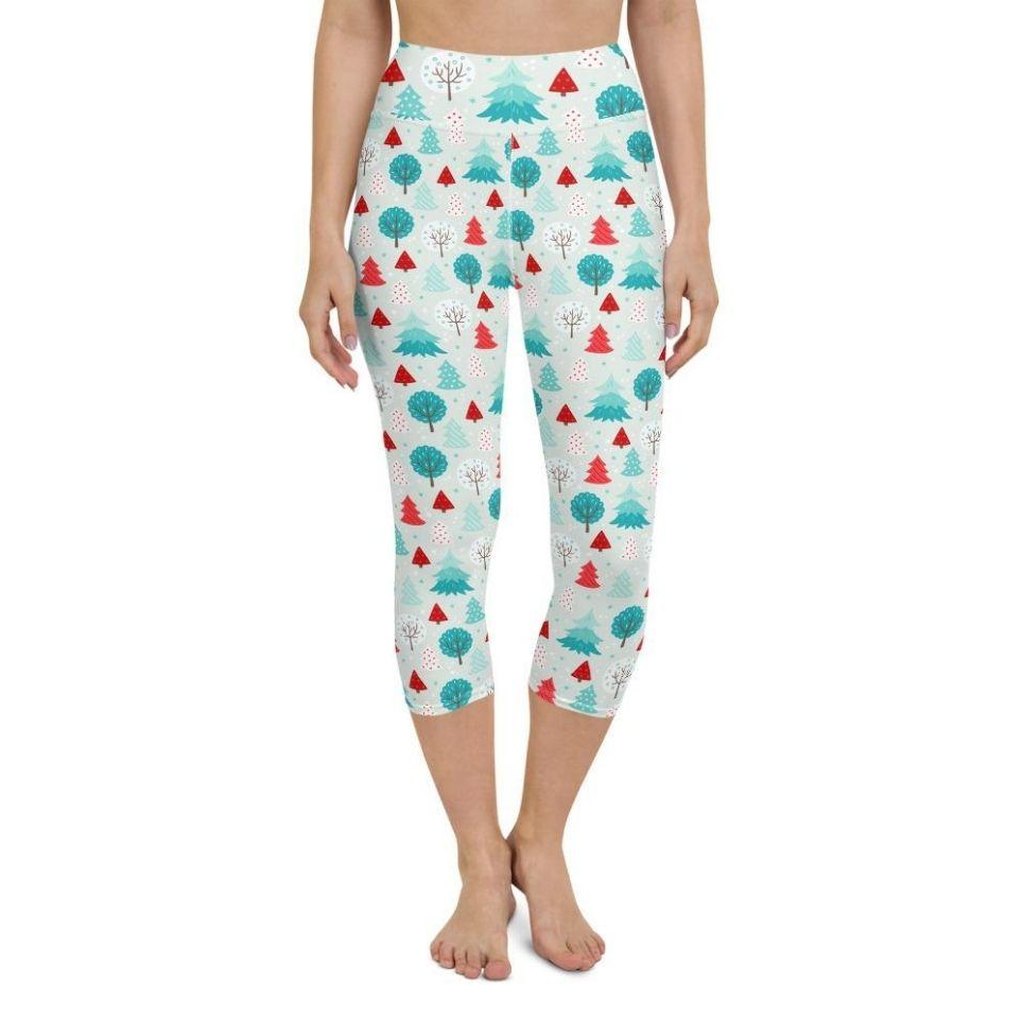 Christmas Forest Yoga Capris
