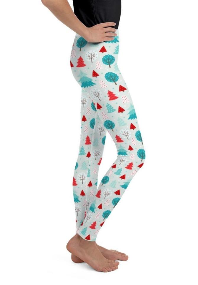 Christmas Forest Youth Leggings