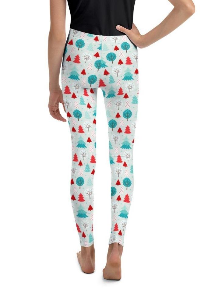 Christmas Forest Youth Leggings