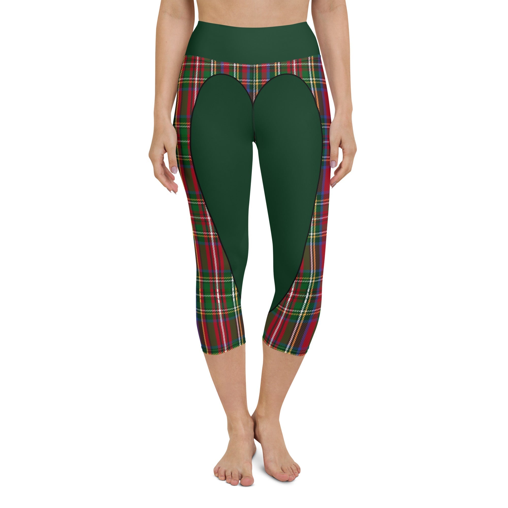 Christmas Heart Shaped Yoga Capris