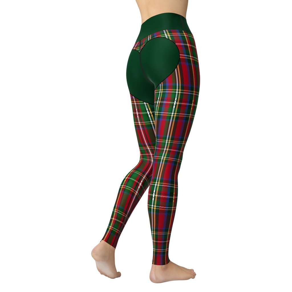 Christmas Heart Shaped Yoga Leggings