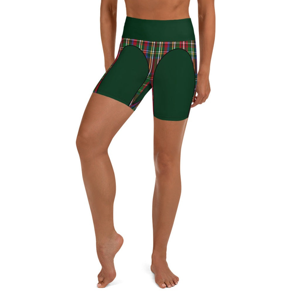 Christmas Heart Shaped Yoga Shorts