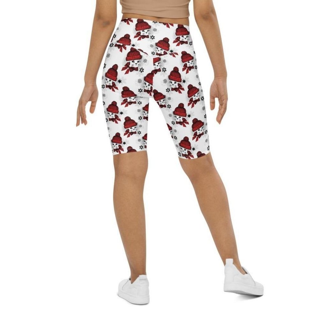 Christmas Kitties Biker Shorts