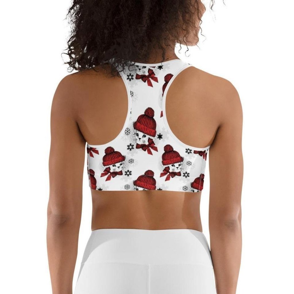 Christmas Kitties Sports Bra