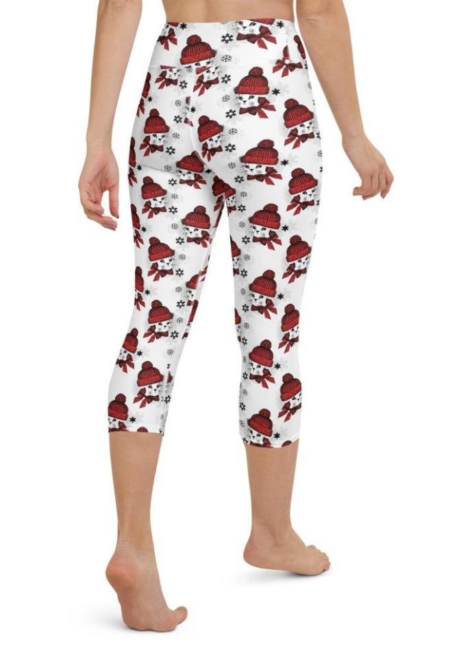 Christmas Kitties Yoga Capris