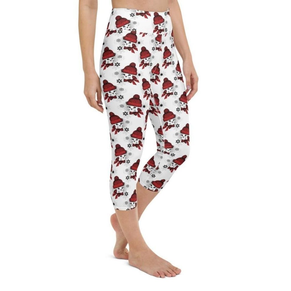 Christmas Kitties Yoga Capris
