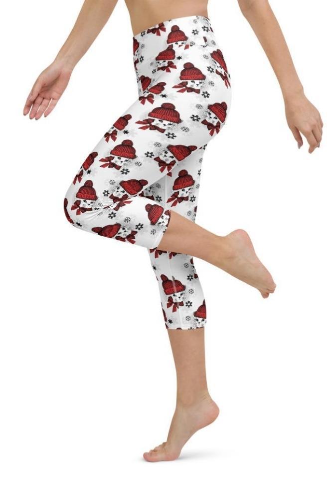 Christmas Kitties Yoga Capris