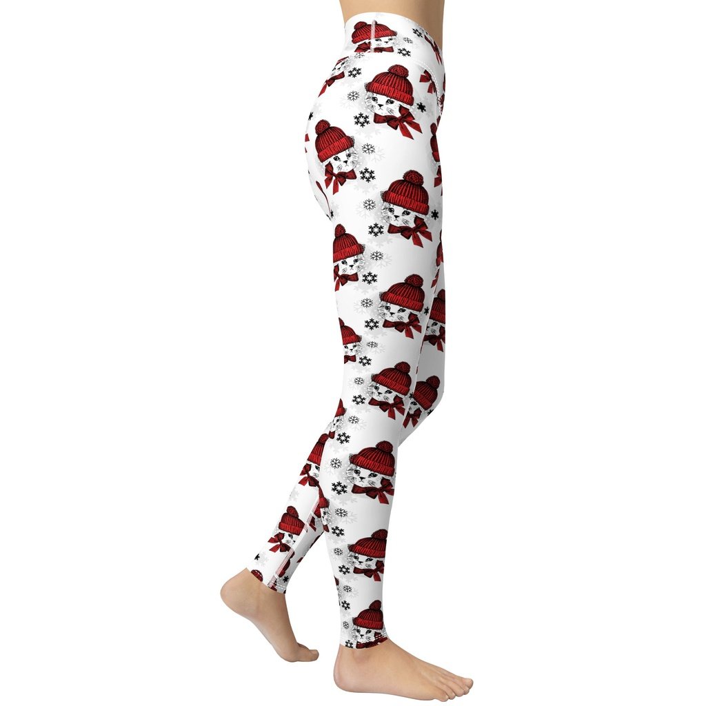 Christmas Kitties Yoga Leggings