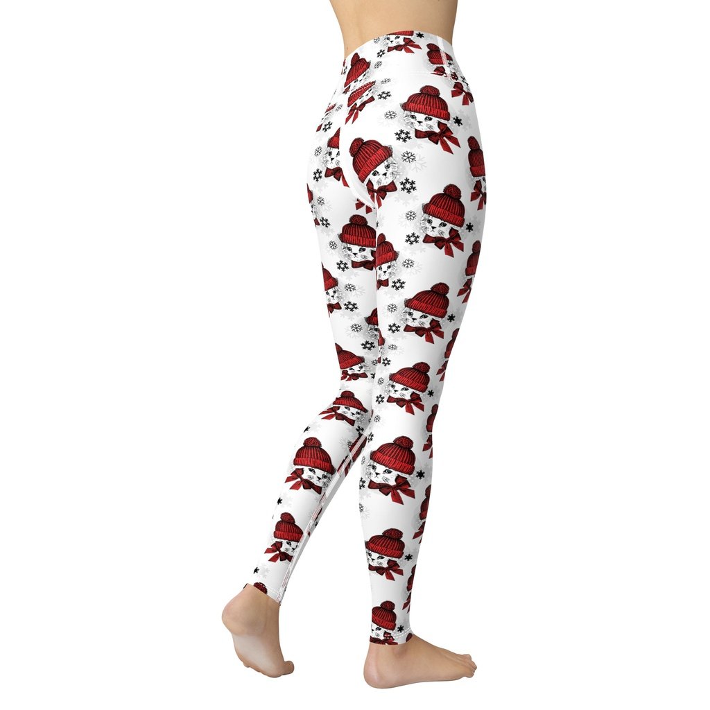 Christmas Kitties Yoga Leggings