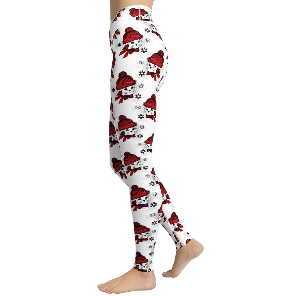 Christmas Kitties Yoga Leggings