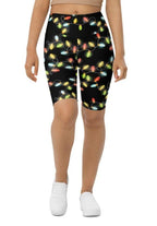 Christmas Lights Biker Shorts