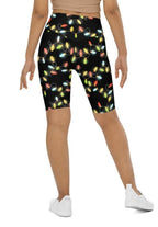 Christmas Lights Biker Shorts