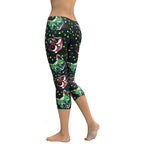 Christmas Lights & Cats Capris