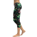 Christmas Lights & Cats Capris