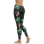 Christmas Lights & Cats Leggings