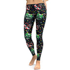 Christmas Lights & Cats Leggings