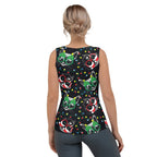 Christmas Lights & Cats Tank Top