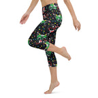 Christmas Lights & Cats Yoga Capris