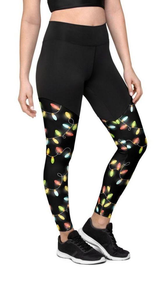 Christmas Lights Compression Leggings