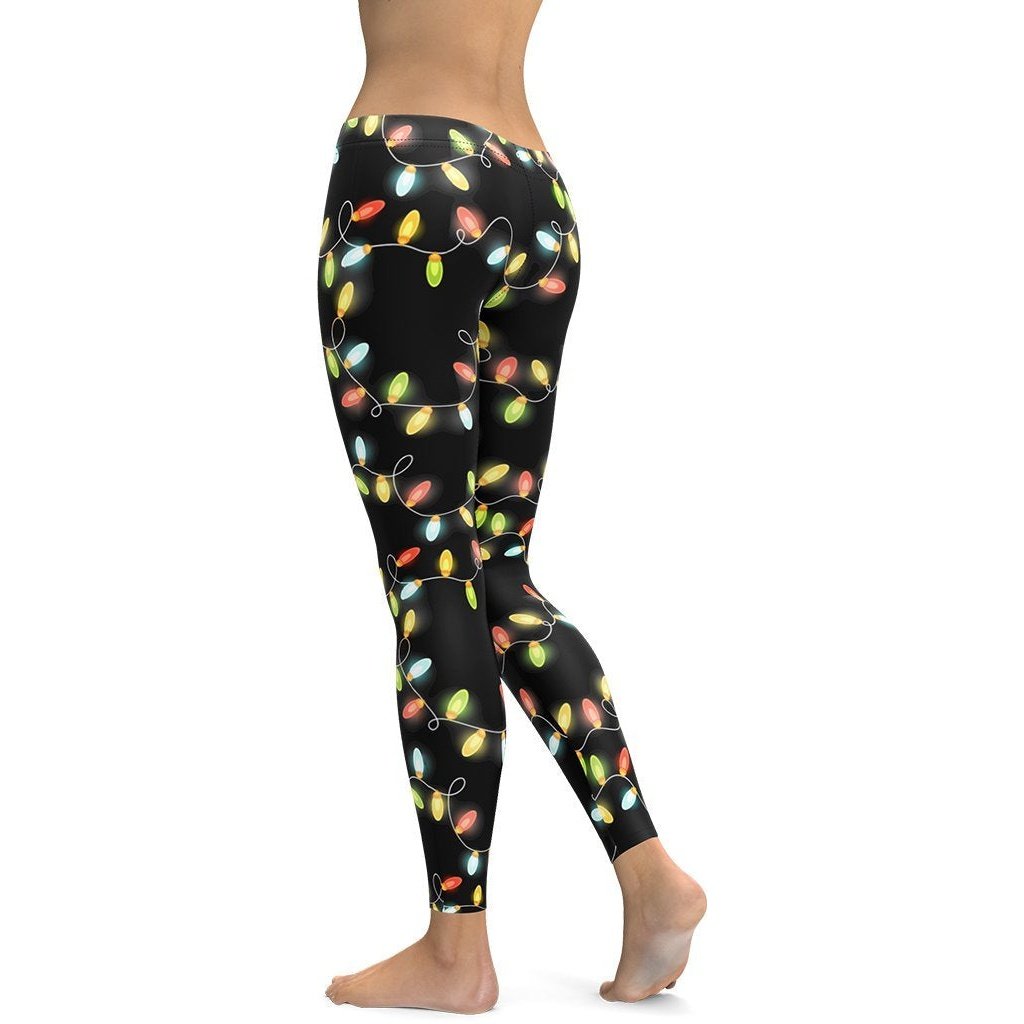 Christmas Lights Leggings - FiercePulse - Premium Workout Leggings - Yoga Pants