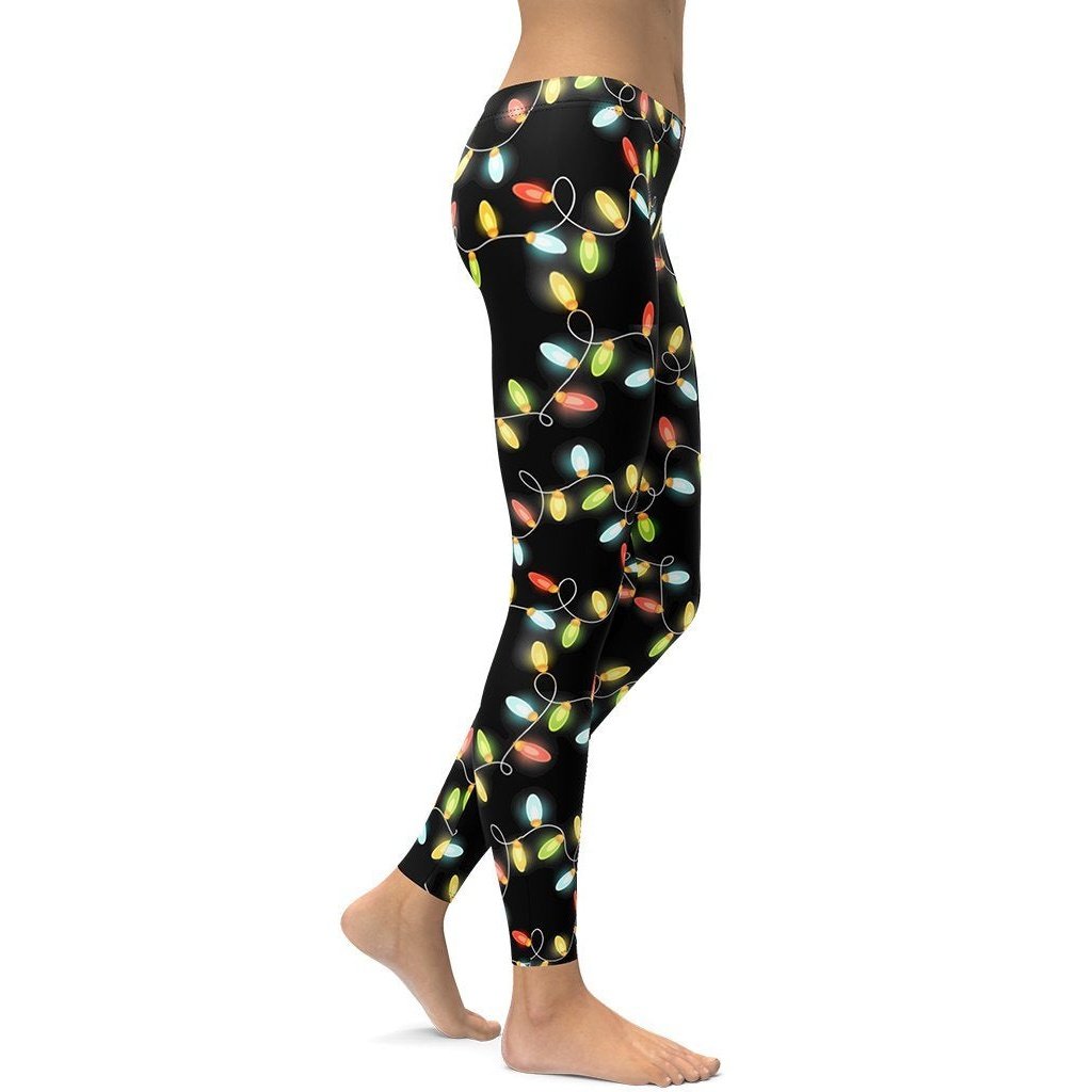 Christmas Lights Leggings - FiercePulse - Premium Workout Leggings - Yoga Pants