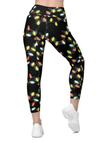 Christmas Lights Leggings With Pockets